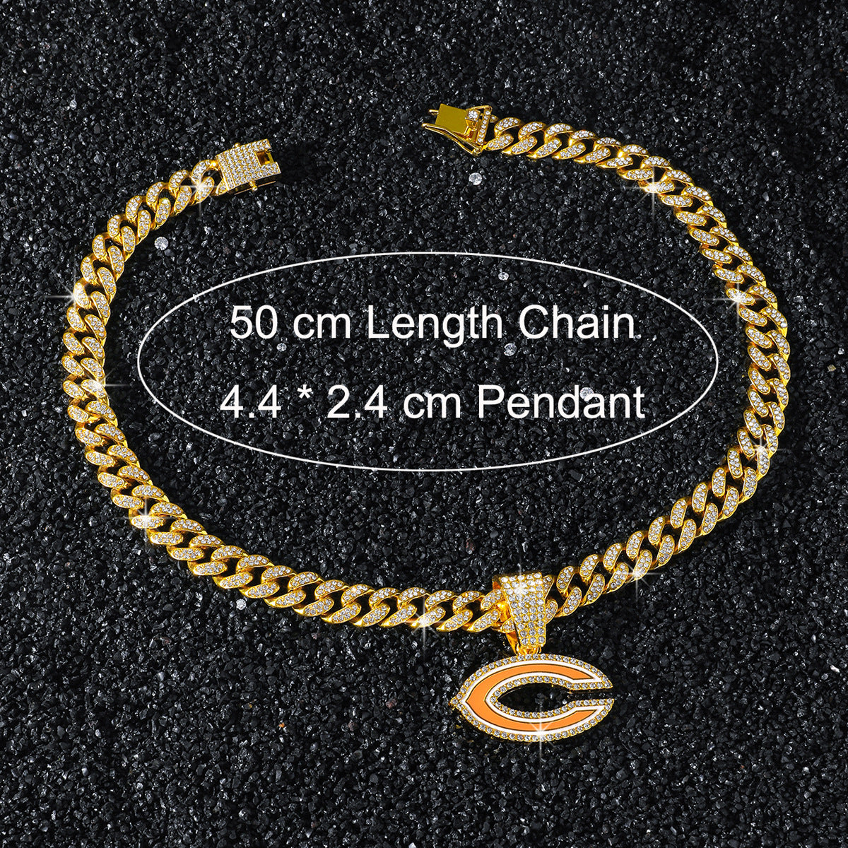 Chicago Bears necklace size guide