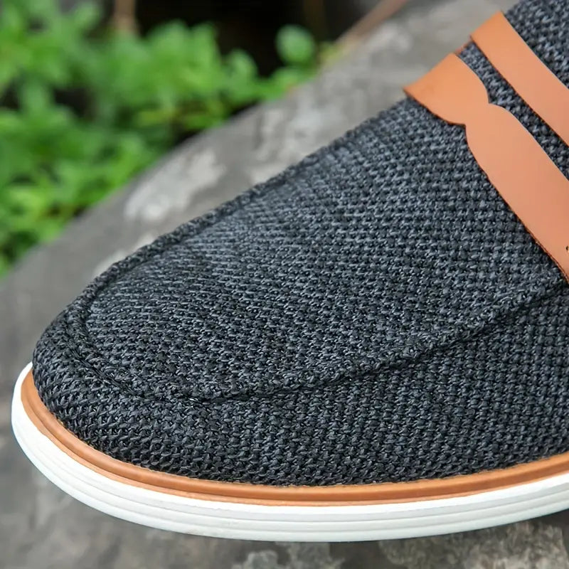 Men's Lightweight Breathable Slip On Penny Loafer Shoes - Bellkmart
