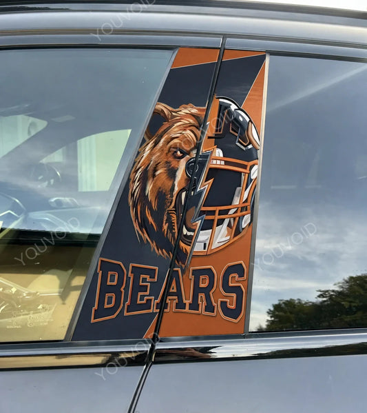 Chicago Bears Car Pillar Wrap - Universal Fit Style 2
