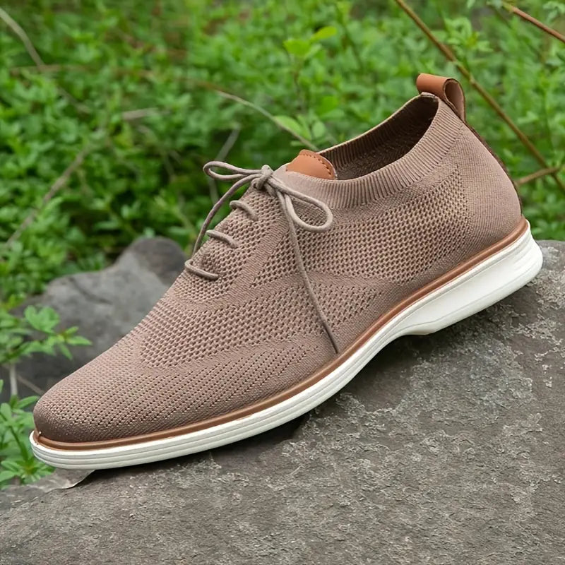 Men's Trendy Business Style Breathable Walking Shoes - Bellkmart