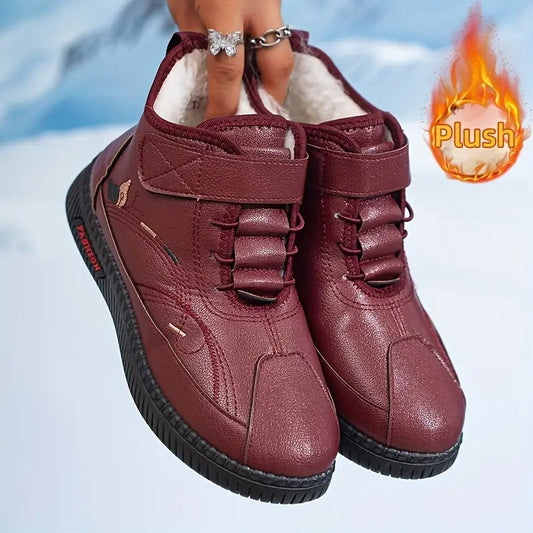 MAMA Comfy Plush-Lined Short Boots - Bellkmart