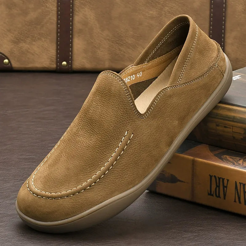 Handmade vintage leather slip on shoes - Bellkmart
