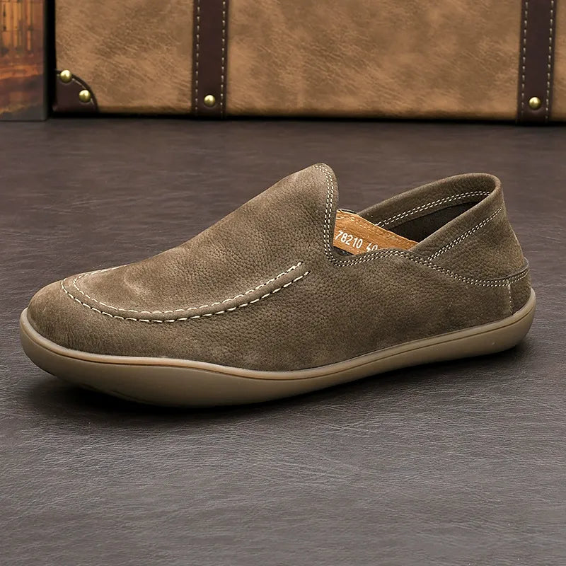 Handmade vintage leather slip on shoes - Bellkmart