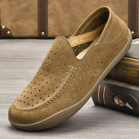 Handmade vintage leather slip on shoes - Bellkmart