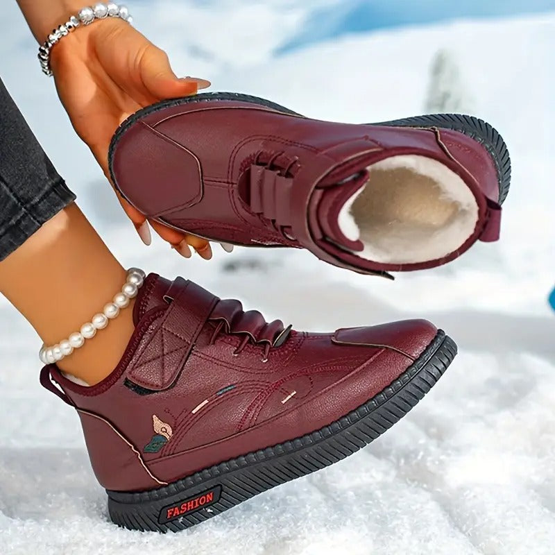 MAMA Comfy Plush-Lined Short Boots - Bellkmart