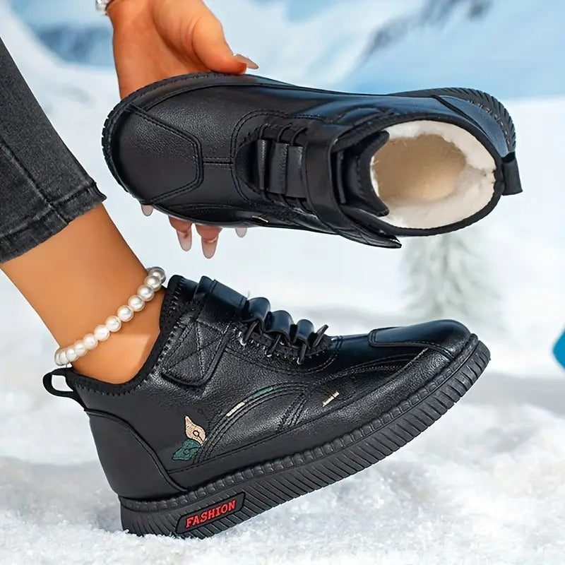 MAMA Comfy Plush-Lined Short Boots - Bellkmart