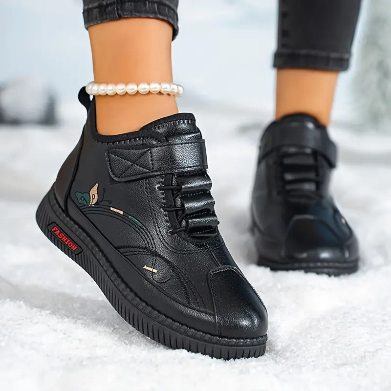 MAMA Comfy Plush-Lined Short Boots - Bellkmart