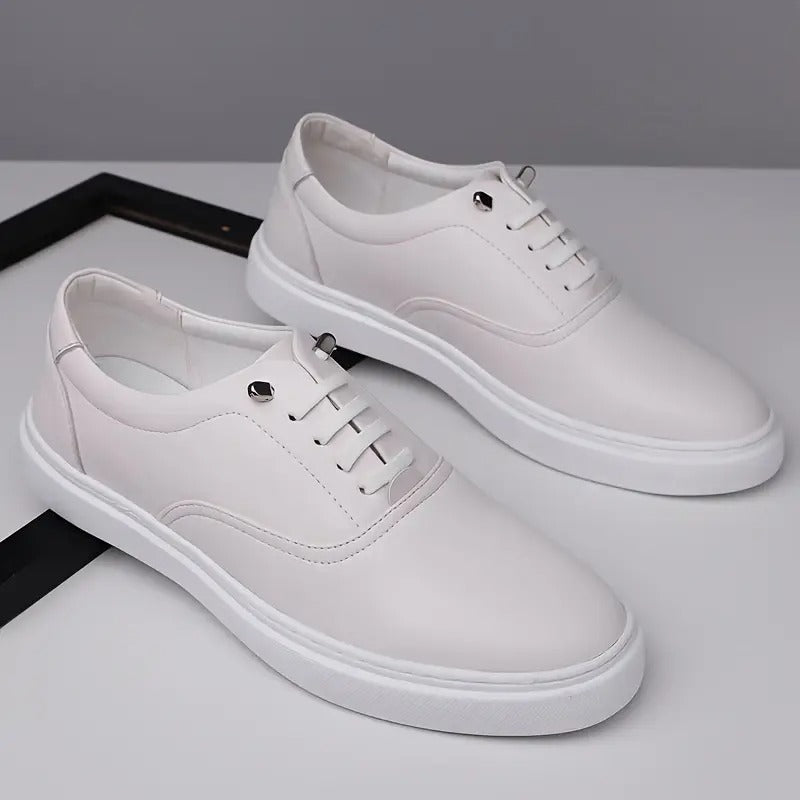 Men's Solid Color Slip On Skateboard Shoes