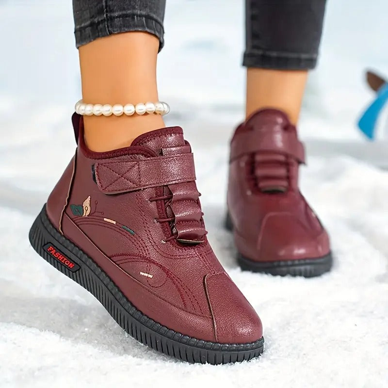 MAMA Comfy Plush-Lined Short Boots - Bellkmart