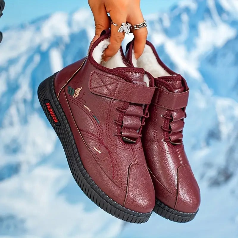 MAMA Comfy Plush-Lined Short Boots - Bellkmart