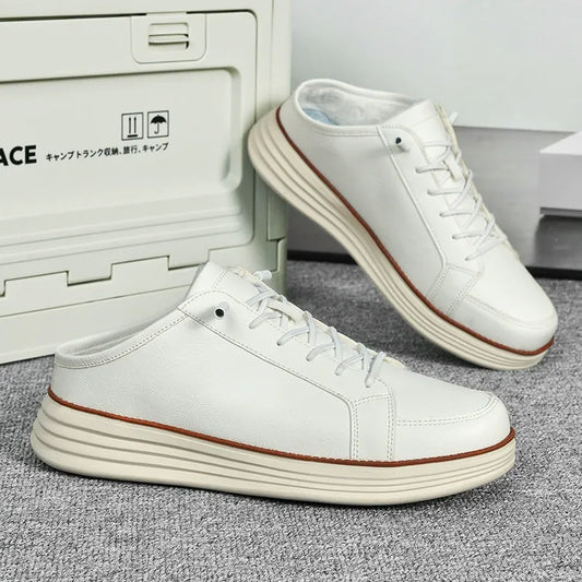 Men's fleece-lined outdoor slip-on shoes