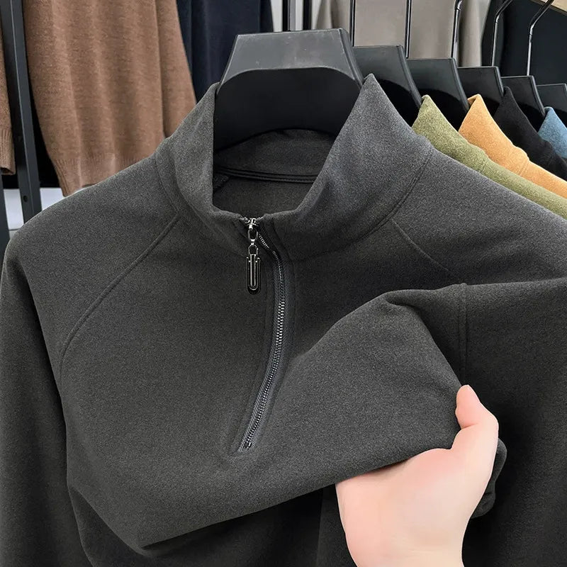 Men's stand collar Thickened sweatshirt