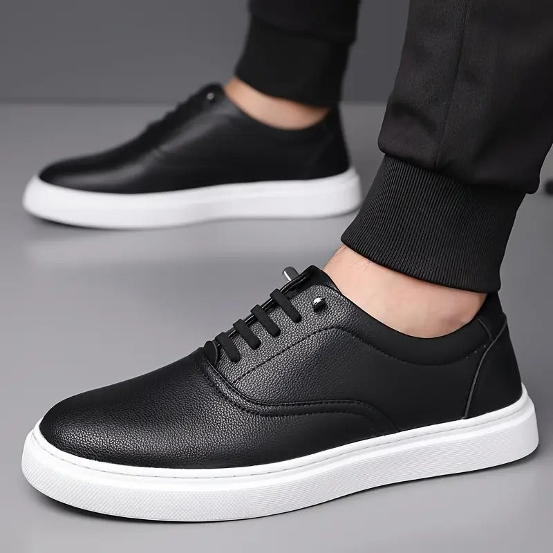 Men's Solid Color Slip On Skateboard Shoes