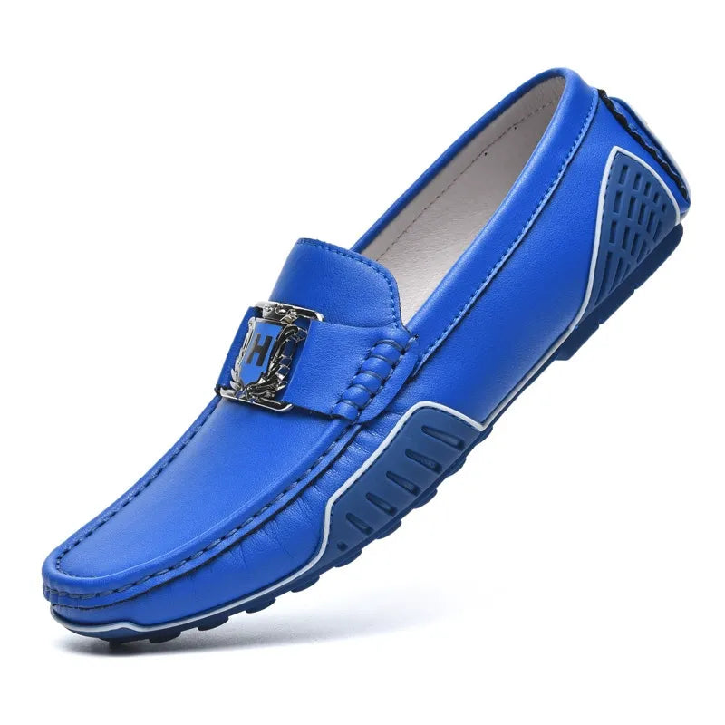 Breathable leather non-slip trendy casual leather shoes - Bellkmart