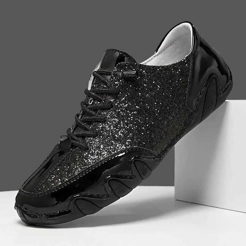 Women Sequined Casual Slip On Sneakers - Bellkmart