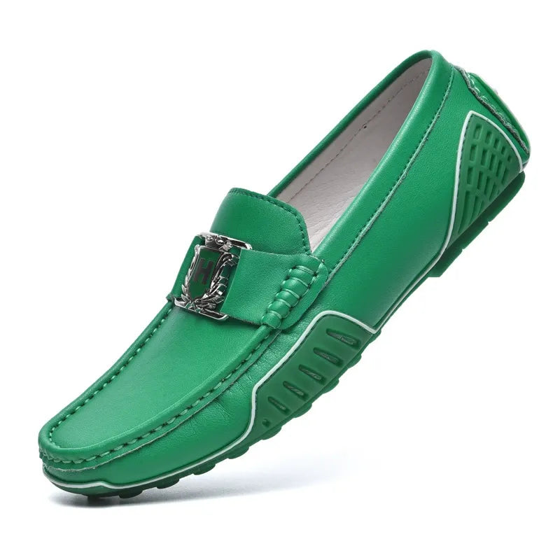 Breathable leather non-slip trendy casual leather shoes - Bellkmart
