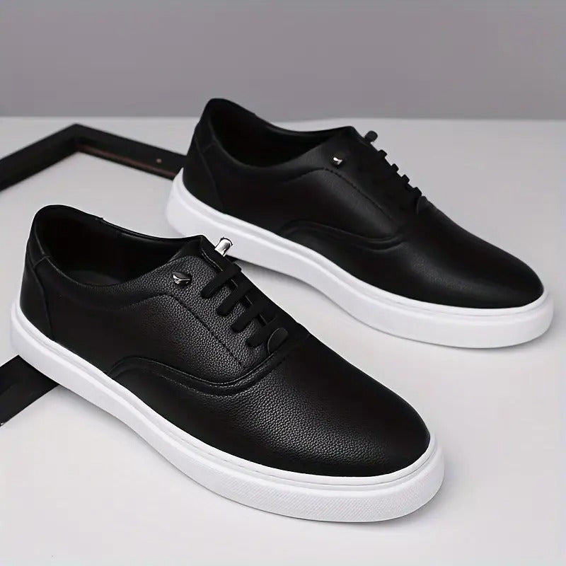 Men's Solid Color Slip On Skateboard Shoes
