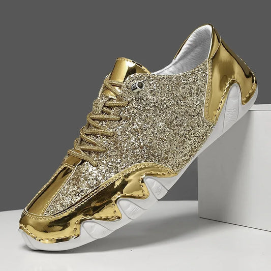 Women Sequined Casual Slip On Sneakers - Bellkmart