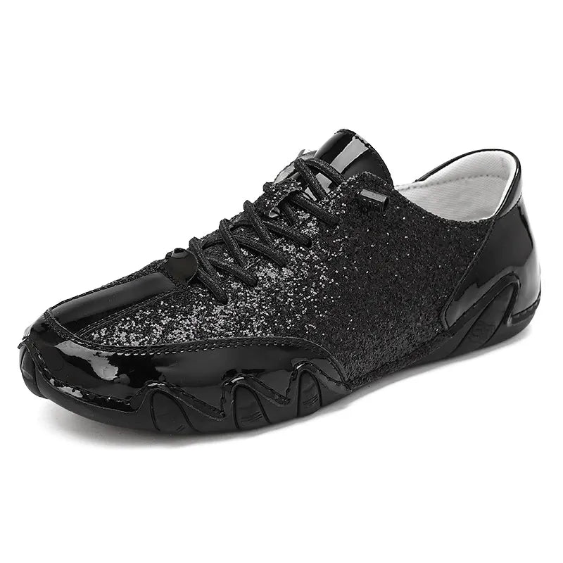 Women Sequined Casual Slip On Sneakers - Bellkmart