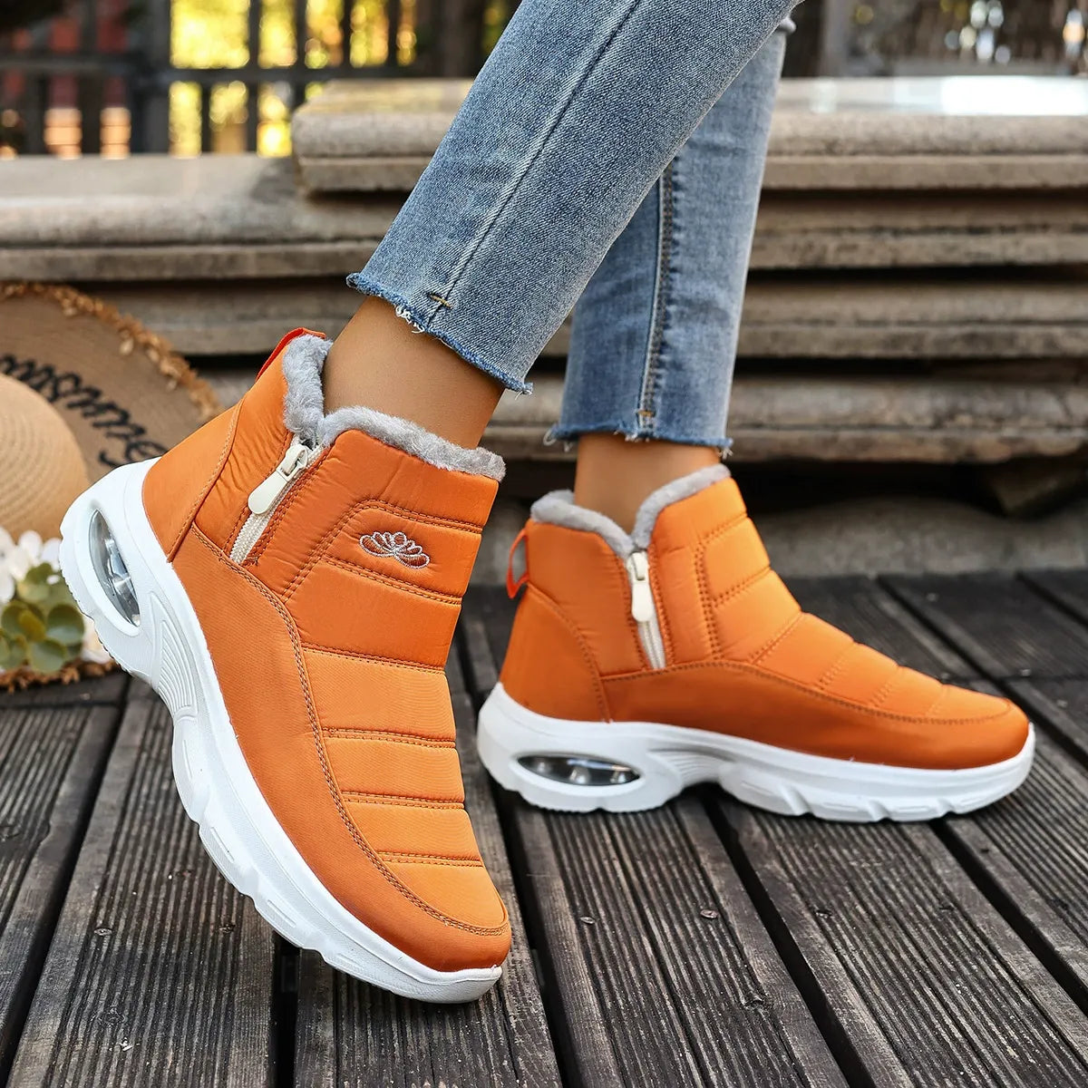 Women's Air Cushion Waterproof Winter Snow Boots