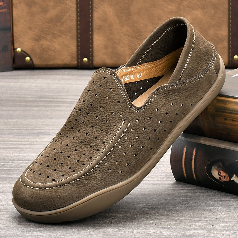 Handmade vintage leather slip on shoes - Bellkmart