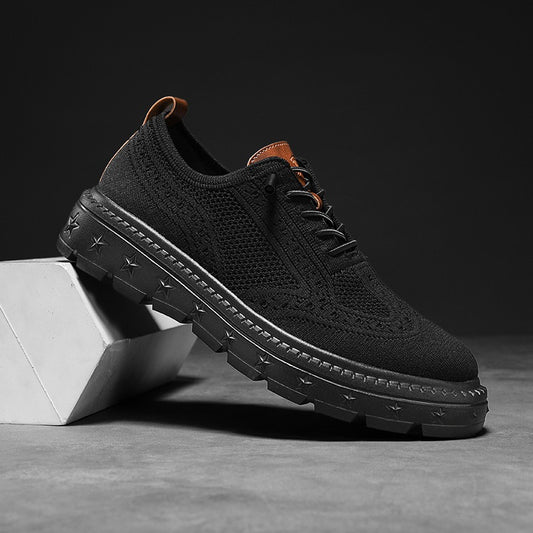 Platform slip-on comfortable men's shoes - Bellkmart