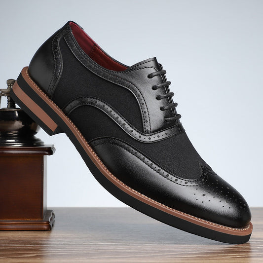 Carved Oxford comfortable breathable shoes - Bellkmart