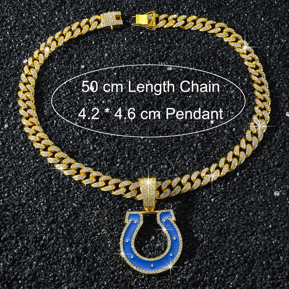 Indianapolis Colts necklace size guide