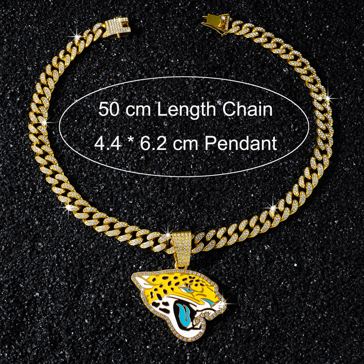 Jacksonville Jaguars necklace size guide
