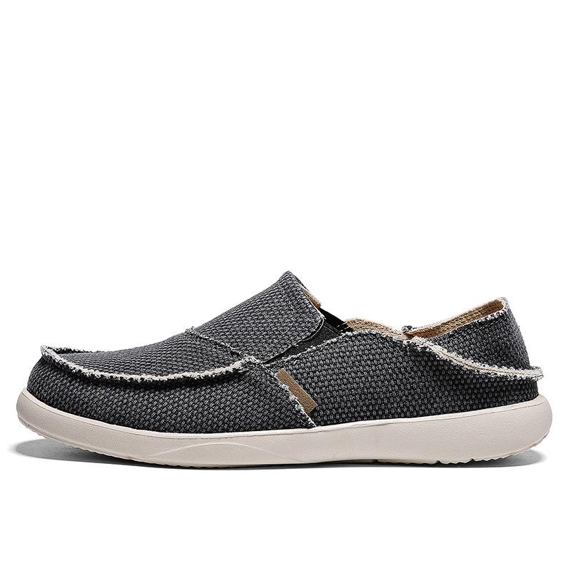 Breathable Comfort & Lightweight Style Men's Canvas Slip On Loafers - Bellkmart