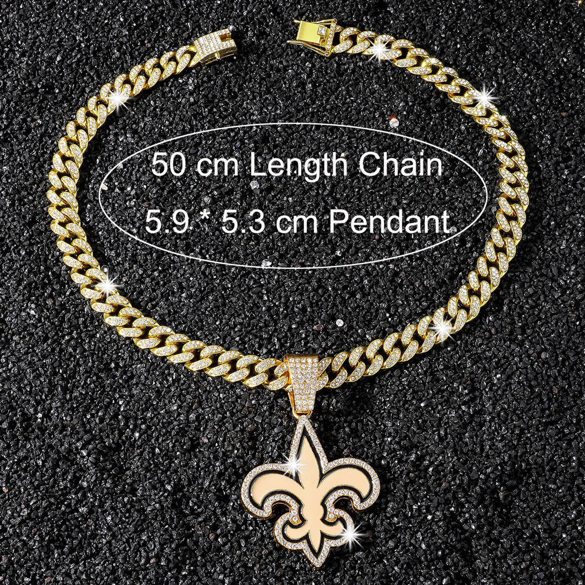 New Orleans Saints necklace size guide