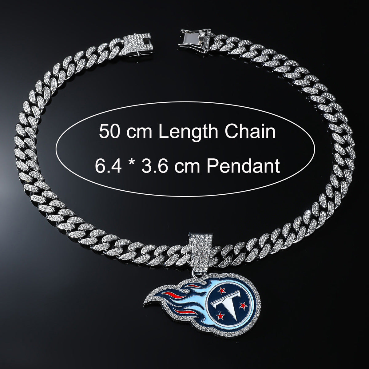 Tennessee Titans necklace size guide