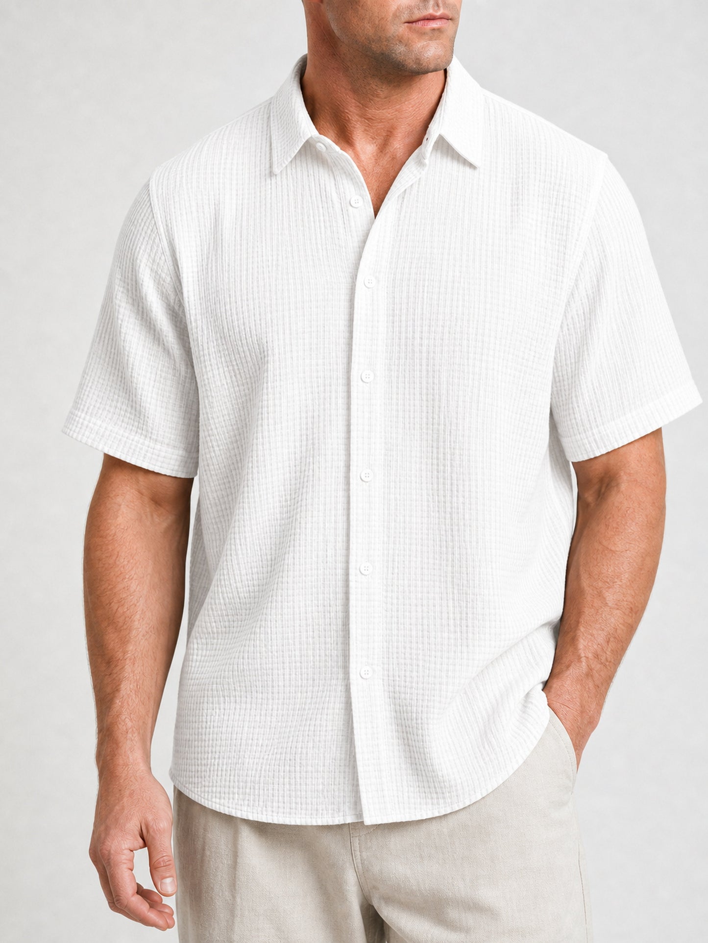 Bellkmart – Men’s GridWeave Ultra Comfortable Shirt