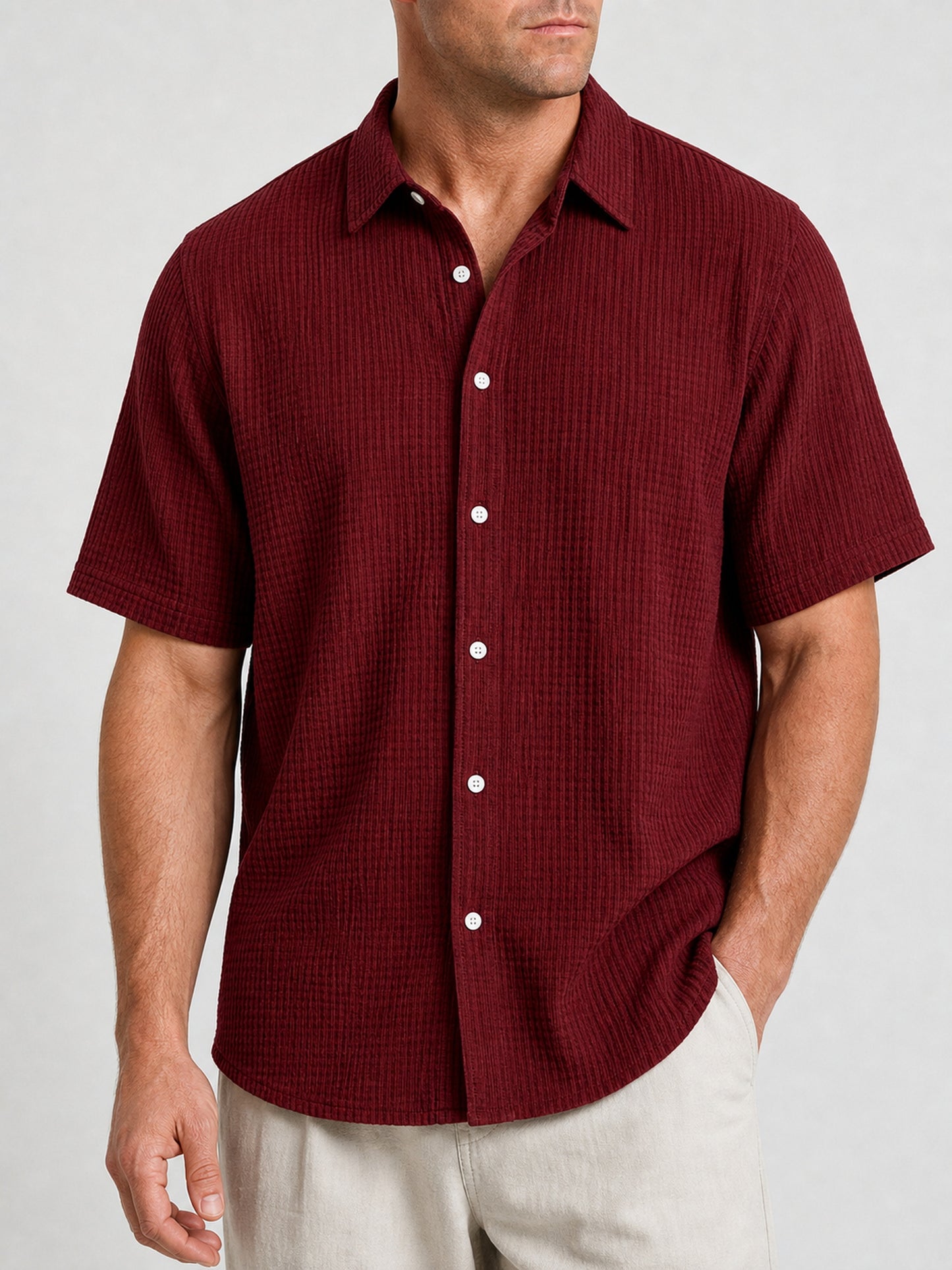 Bellkmart – Men’s GridWeave Ultra Comfortable Shirt
