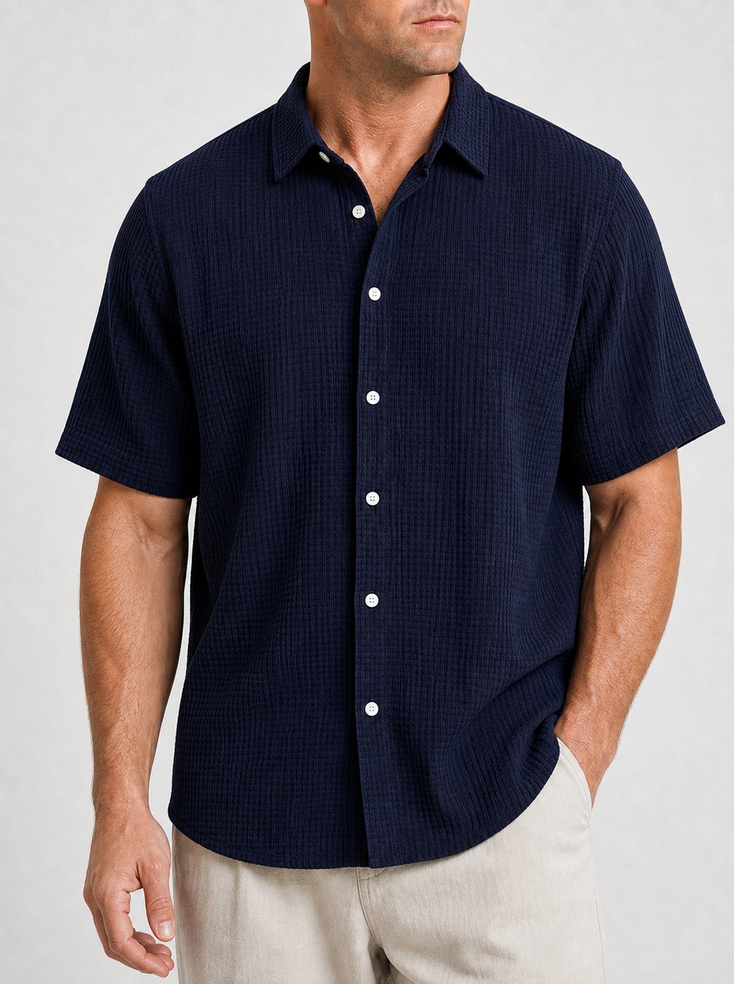 Bellkmart – Men’s GridWeave Ultra Comfortable Shirt