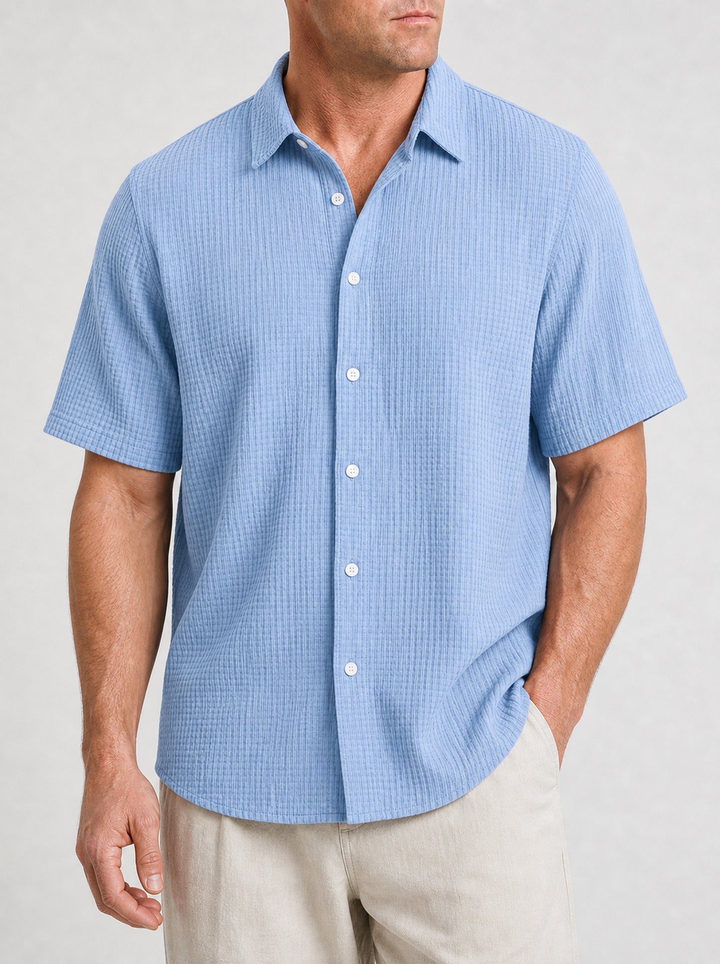 Bellkmart – Men’s GridWeave Ultra Comfortable Shirt