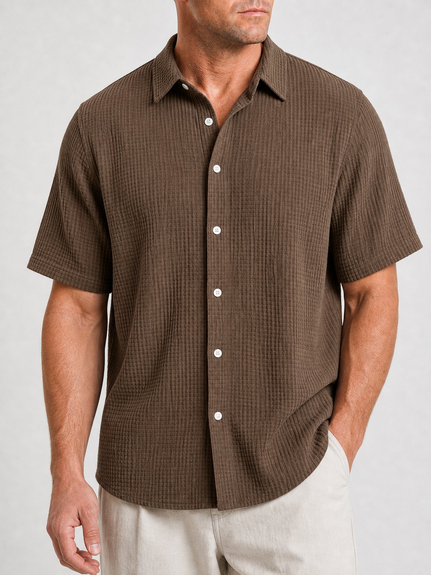 Bellkmart – Men’s GridWeave Ultra Comfortable Shirt