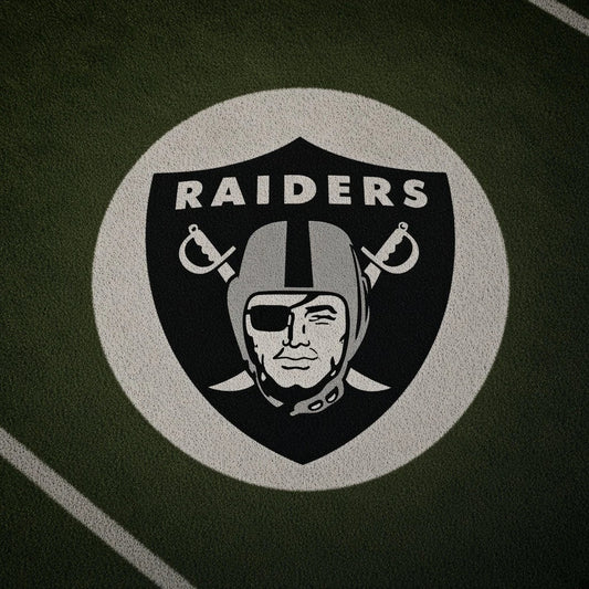 Raiders Football Car Door Projector Light grass scene