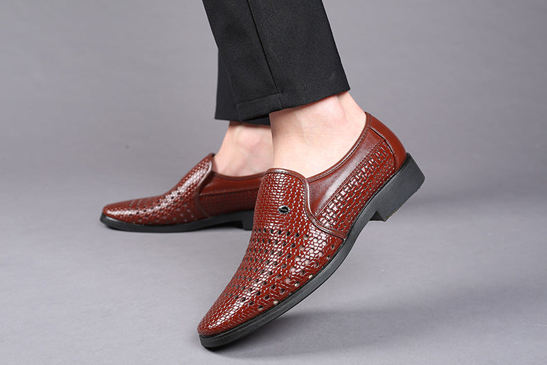 Genuine Leather Fashion Men Business Shoes - Bellkmart