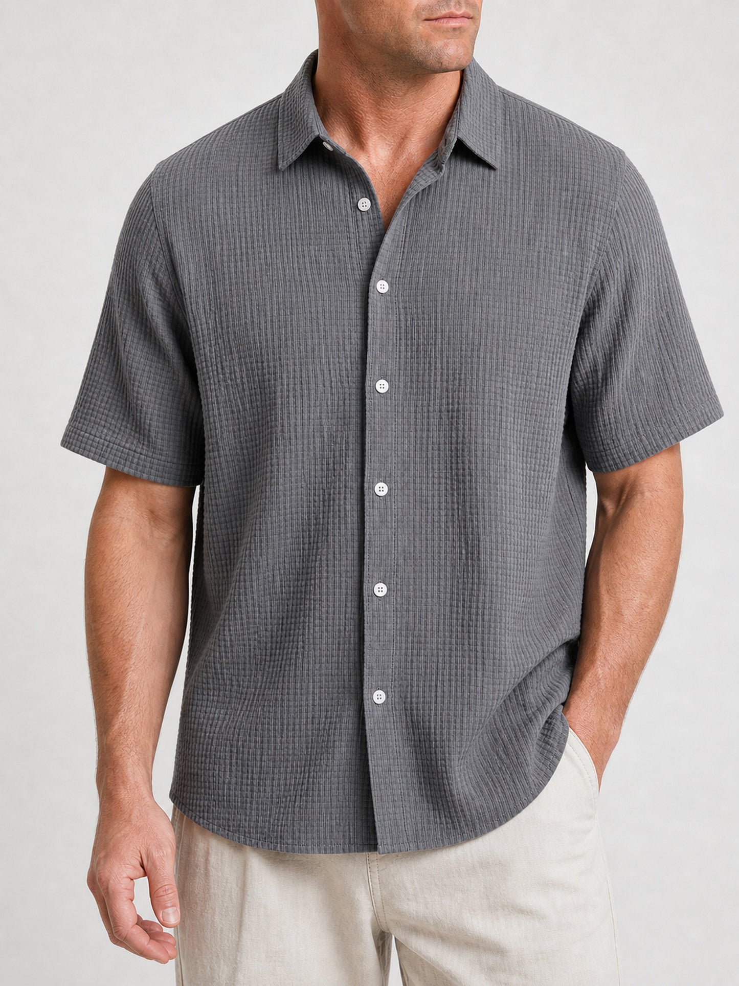 Bellkmart – Men’s GridWeave Ultra Comfortable Shirt