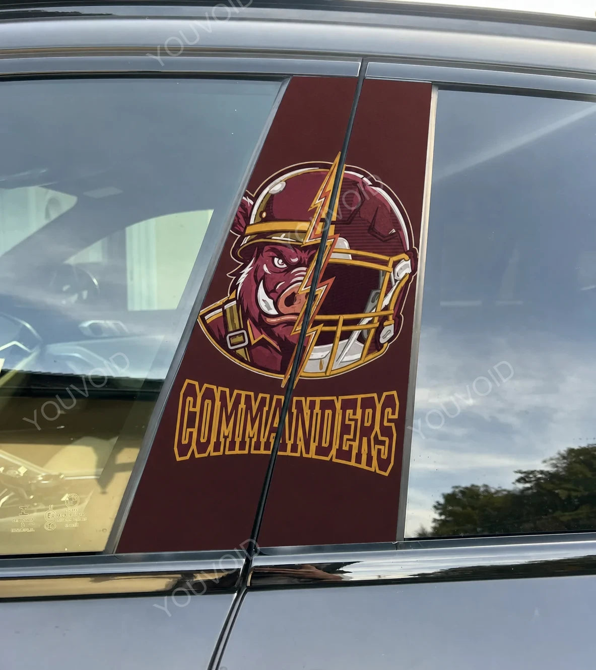 Washington Commanders Car Pillar Wrap - Universal Fit