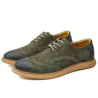 Men's Oxford Breathable Casual Lace-Up Business Shoes - Bellkmart