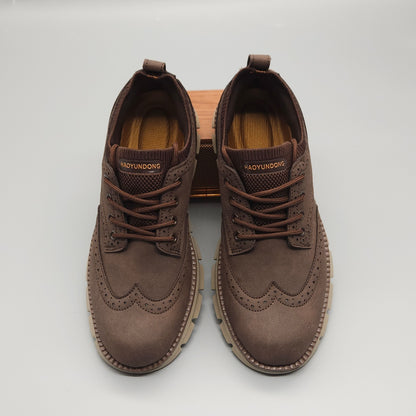 Bellkmart Men's Autumn Breathable Sneakers Classic Orthopedic Sneakers - Brown - Bellkmart