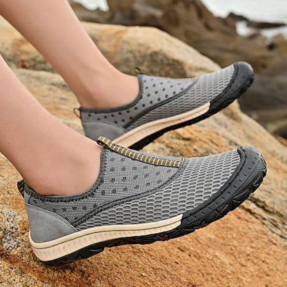 Breathable Comfortable Mesh Slip-On Orthopedic Outdoor Shoes - Bellkmart