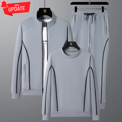 Stylish sportswear set upgraded three-piece set