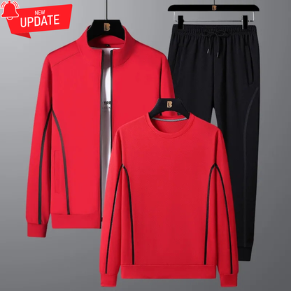 Stylish sportswear set upgraded three-piece set