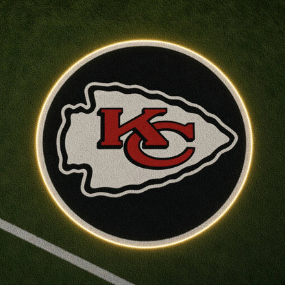 Kansas City Chiefs Football Car Door Projector Light grass scene