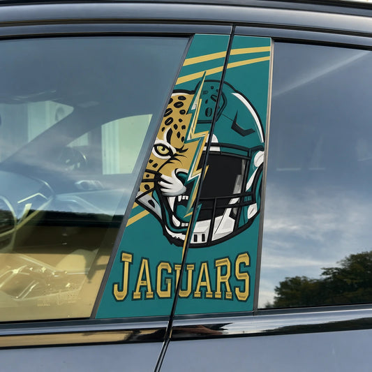 Jacksonville Jaguars Car Pillar Wrap - Universal Fit Style 2