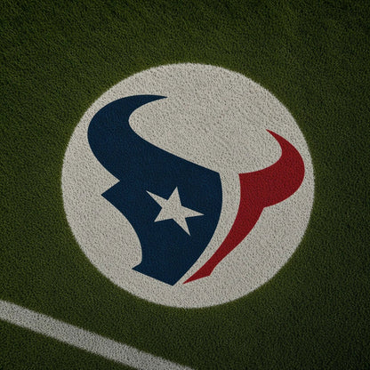 Houston Texans Football Car Door Projector Light grass scene