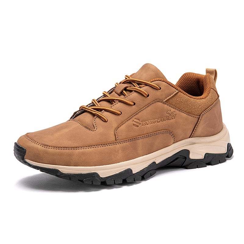 Men's Comfy Genuine Leather Orthopedic Sneakers - Bellkmart